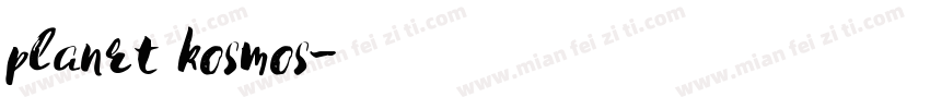 planrt kosmos字体转换